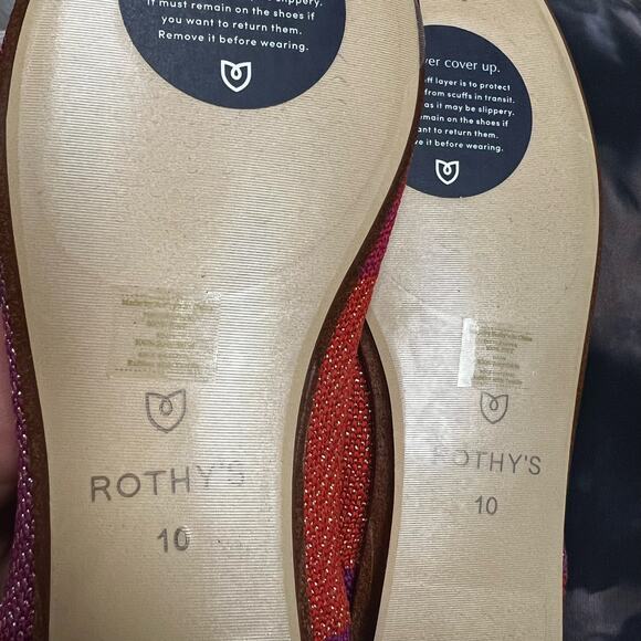 Rothy’s The Point in Metallic‎ Pomegranate Limited Edition Size 10 - Picture 7 of 8